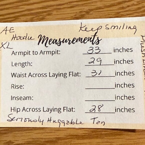 American Eagle This Feels Seriously Huggable Tan Keep Smiling Hoodie Size XL - Picture 10 of 10